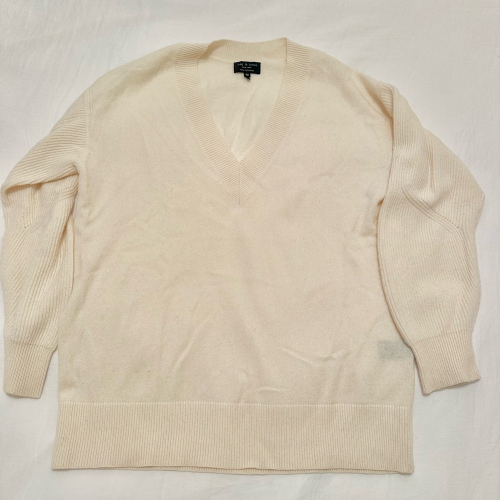 Rag & Bone Cream Cashmere Sweater